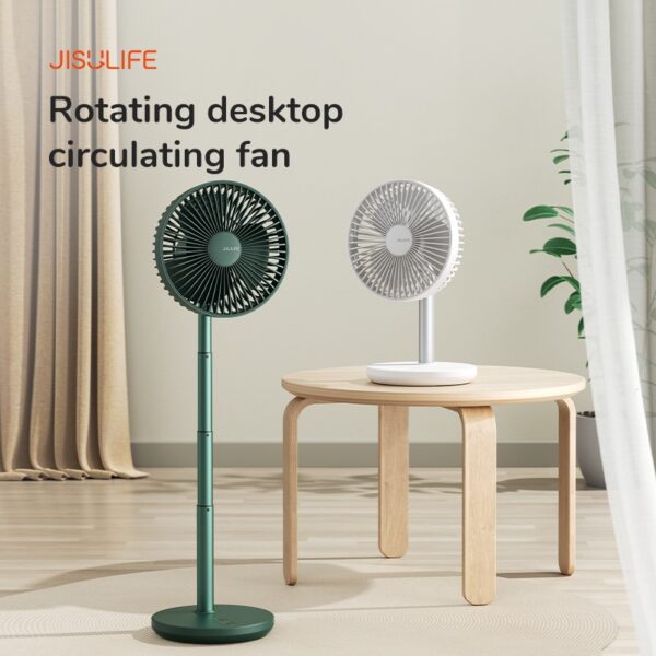 JISULIFE-FA13P-Rechargable-Fan-Auto-Oscillation-Extendble