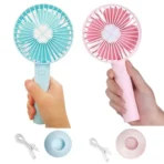 Mini Rechargeable Usb Charging Portable Hand Fan Multicolor