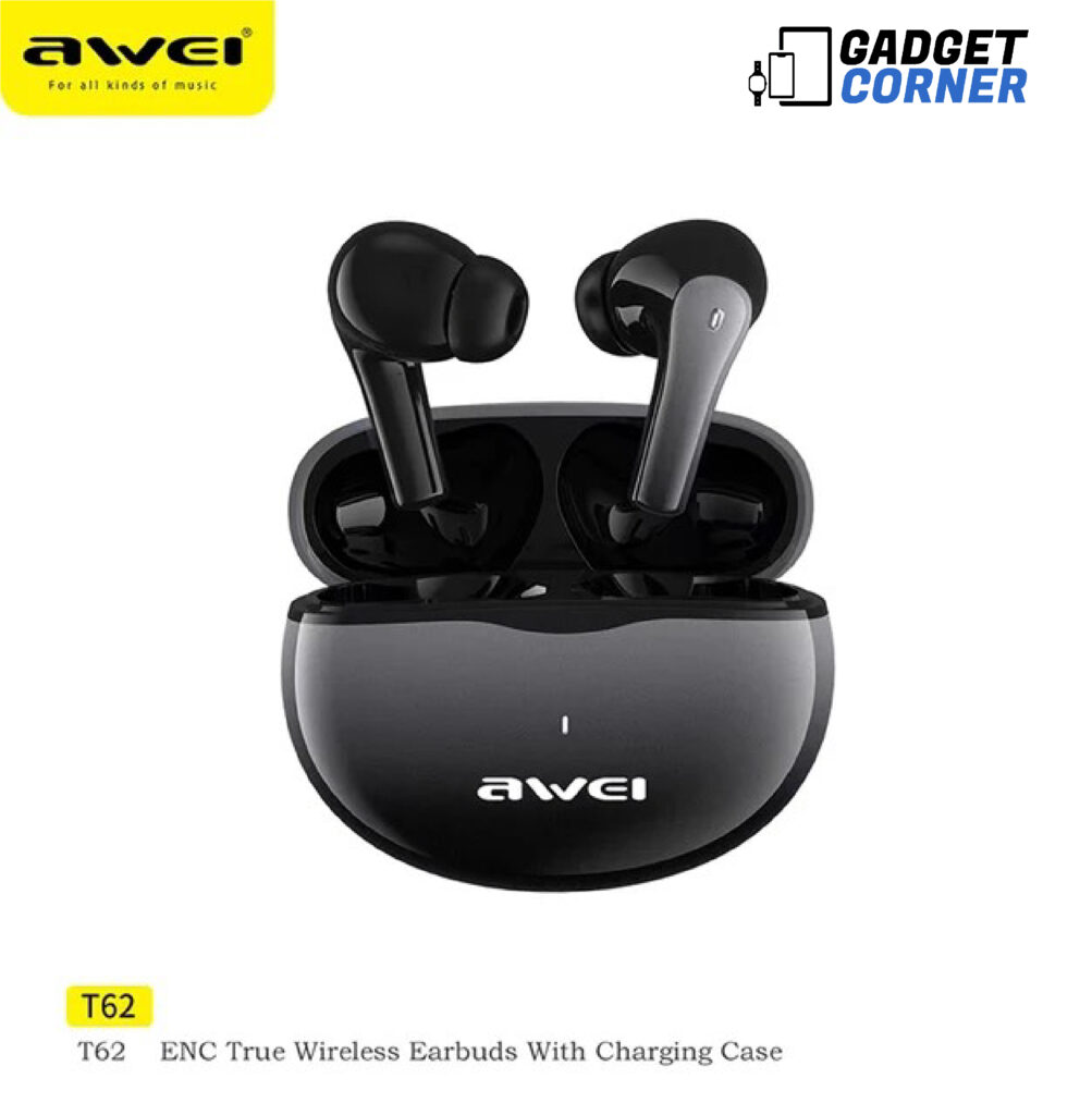 Awei T62 4 Mic ENC Earphones Bluetooth 5.3 Earbuds