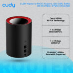 Cudy M3000 AX3000 2.5G Dual Band Wi-Fi 6 Mesh Router (3 Pack)