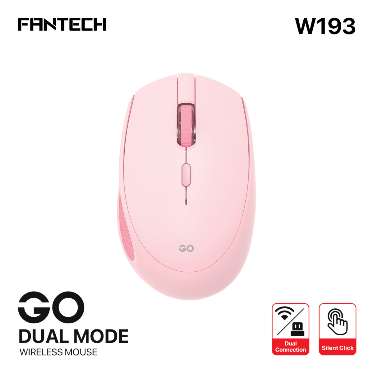 Fantech Go W193 Dual Mode Bluetooth & 2.4GHz Wireless Mouse