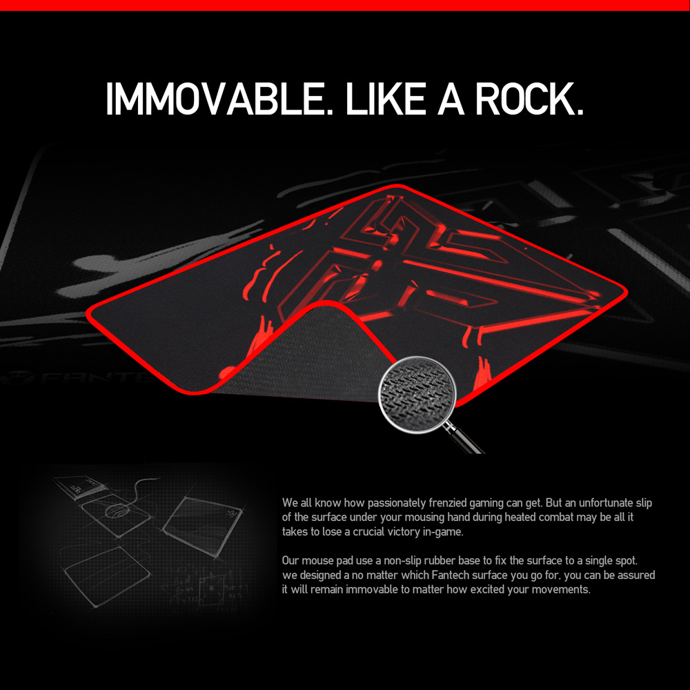 Fantech Sven MP80 Gaming Black Mouse Pad