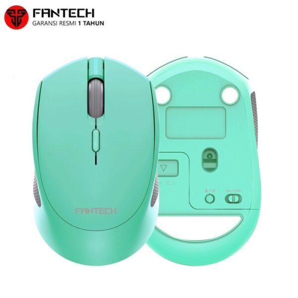 Fantech W190 Dual Mode 2.4Ghz Bluetooth Wireless Mouse Mint Edition