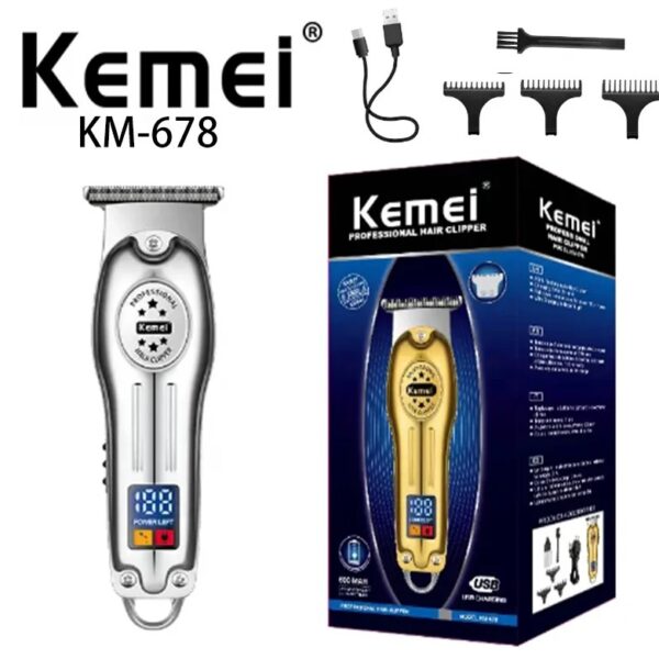 Kemei km-678 USB Charging Electric Hair Trimmer