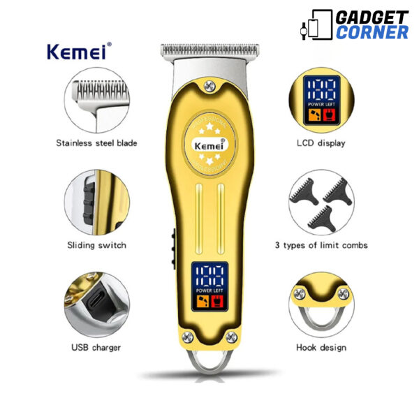 Kemei km-678 USB Charging Electric Hair Trimmer