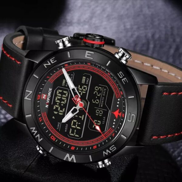 Naviforce 9144 L – Black Red 1