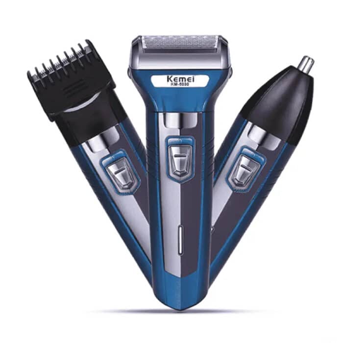 Kemei Km-6330 3 In 1 Grooming Kit Shaver Clipper Nose Trimmer