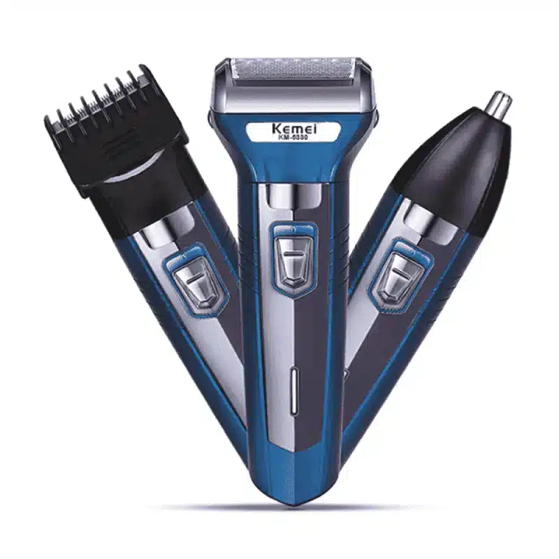 Kemei Km-6330 3 In 1 Grooming Kit Shaver Clipper Nose Trimmer