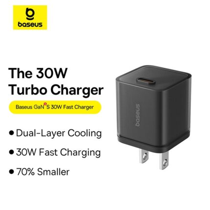 Baseus Charger 30W GAN5S With Type-c to Type-c Cable