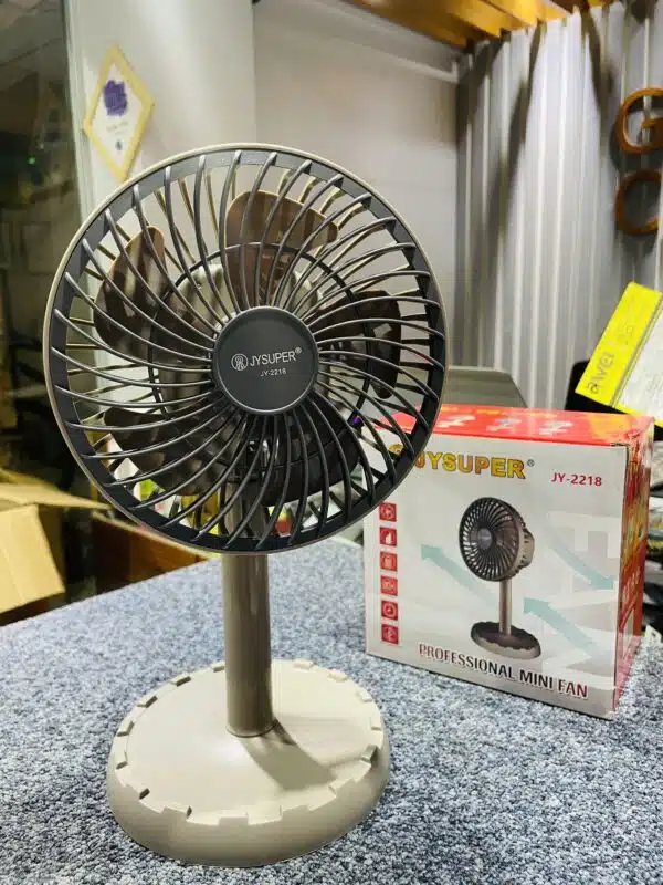 Jy Super JY-2218 Professional Rechargeable Portable Mini Table Fan