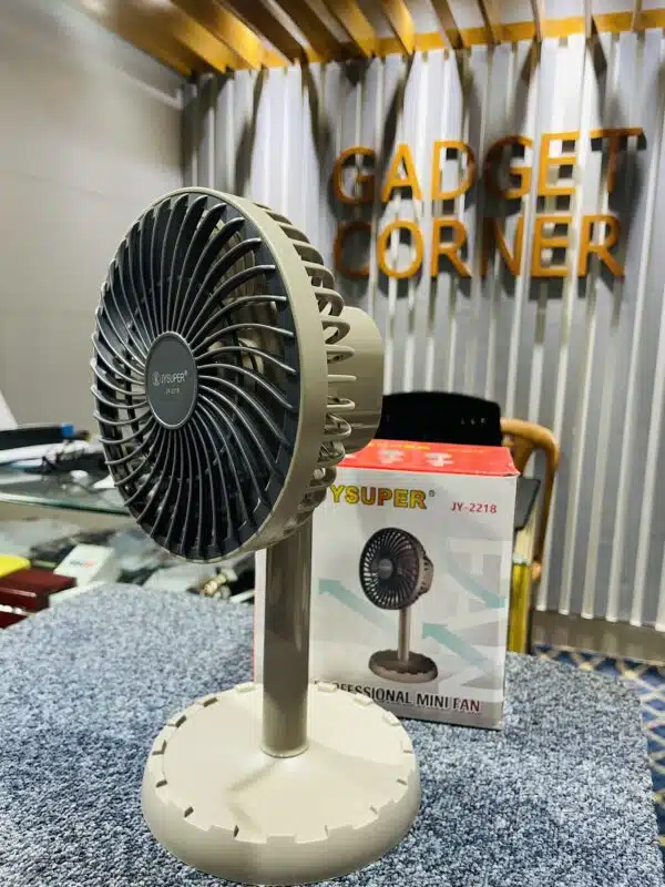 Jy Super JY-2218 Professional Rechargeable Portable Mini Table Fan