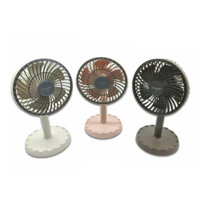 Joy Super JY-2218 Professional Rechargeable Portable Mini Table Fan