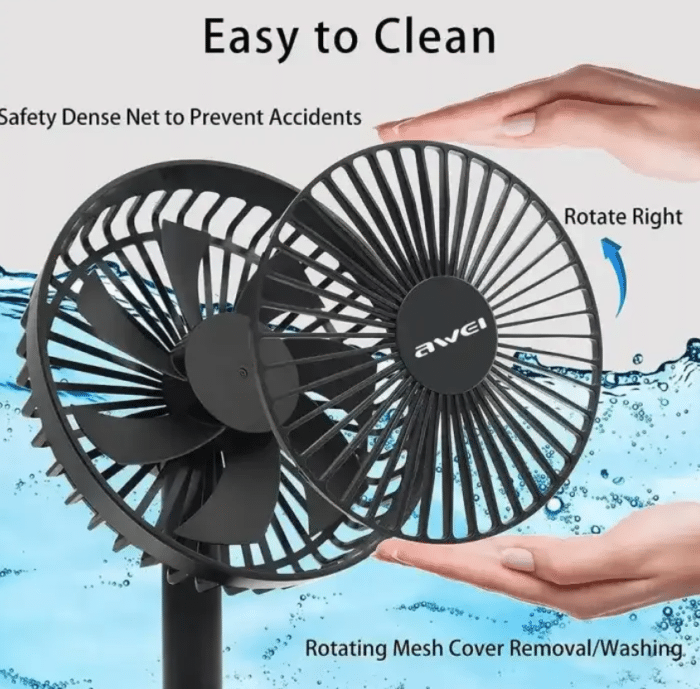 Awei F29 Desktop Oscillating Rechargeable Fan