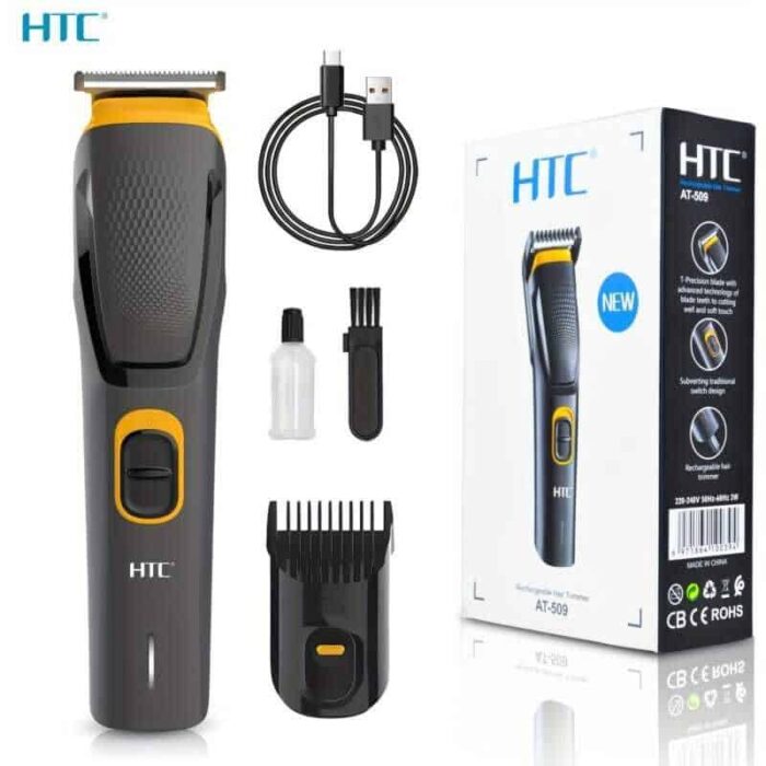 HTC AT-509 Rechargeable Hair and Beard Trimmer for Men