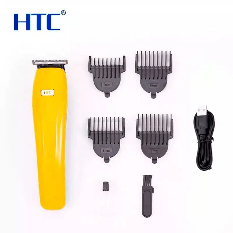 HTC AT-530 Hair And Beard Trimmer- Yellow 1 HTC AT-530 Hair And Beard Trimmer For Men - Yellow