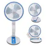 USB Rechargeable Folding Fan with LED Light 17 Inch (any color) - LR-2018