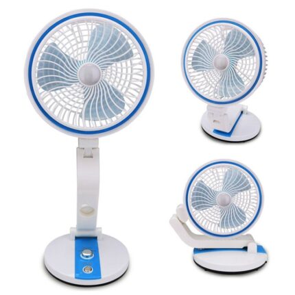 USB Rechargeable Folding Fan with LED Light 17 Inch (any color) - LR-2018