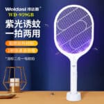 Weidasi WD-959 Mosquito Bat Rechargeable with Lure Light Insect bugs Lamp Stand Holder