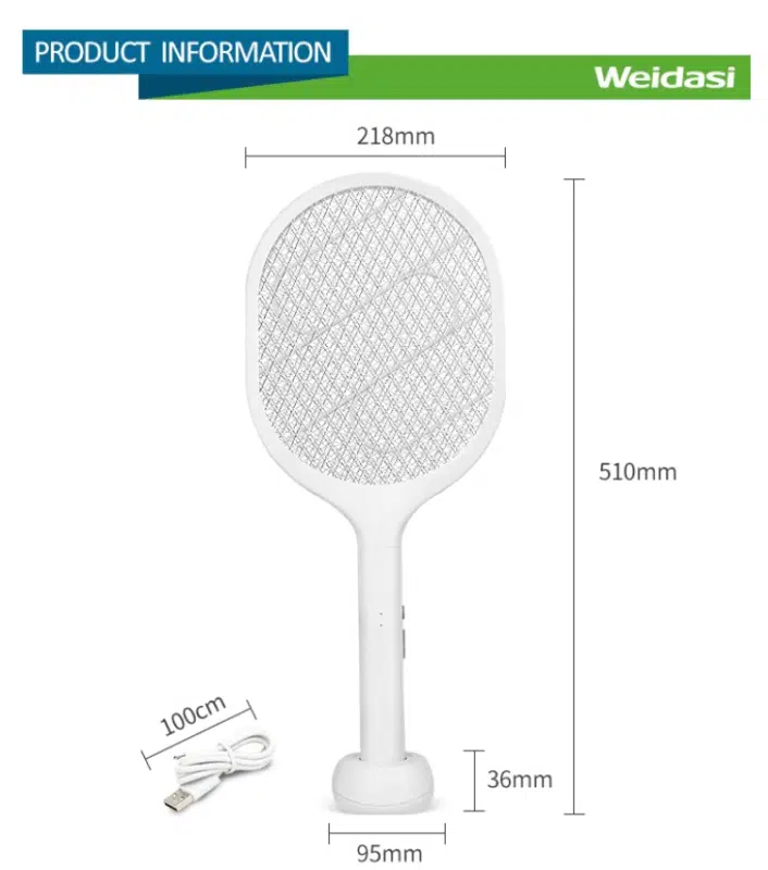 Weidasi WD-959 Mosquito Bat Rechargeable with Lure Light Insect bugs Lamp Stand Holder 2 Weidasi WD-959 Mosquito Bat Rechargeable with Lure Light Insect bugs Lamp Stand Holder