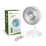 Duration Power DP-7625 Rechargeable Small Table Fan