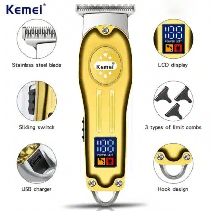 HTC AT-176 Beard Trimmer and Hair Clipper for Men
