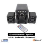 KISONLI U2500BT USB 2.1 Computer Bluetooth Speaker with FM TF AUX Remote Control