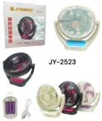 JYSUPER JY-2523 ACDC Rechargeable 3600mAh Lithium Battery Four Speed Modes Portable Desk Fan