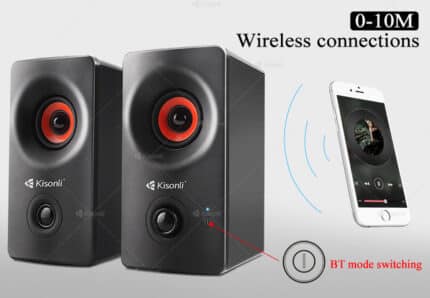 KISONLI AC-9002BT Sired Bluetooth Speaker bluetooth speaker, or PC speaker
