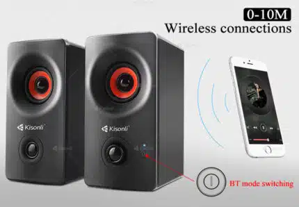 KISONLI AC-9002BT Sired Bluetooth Speaker bluetooth speaker, or PC speaker
