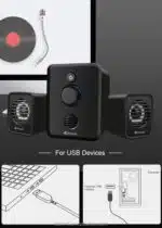 KISONLI U-3000 USB POWER 3.5AUX HOME COMPUTER SPEAKER - Image 4