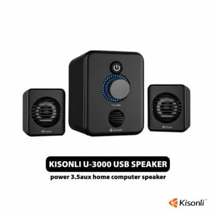 KISONLI U-3000 USB POWER 3.5AUX HOME COMPUTER SPEAKER.