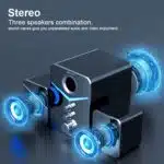 KISONLI U3100 Surround Bass Mini Speaker Stereo Multimedia Computer Portabel