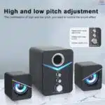 KISONLI U3100 Surround Bass Mini Speaker Stereo Multimedia Computer Portabel
