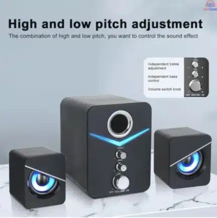 KISONLI U3100 Surround Bass Mini Speaker Stereo Multimedia Computer Portabel