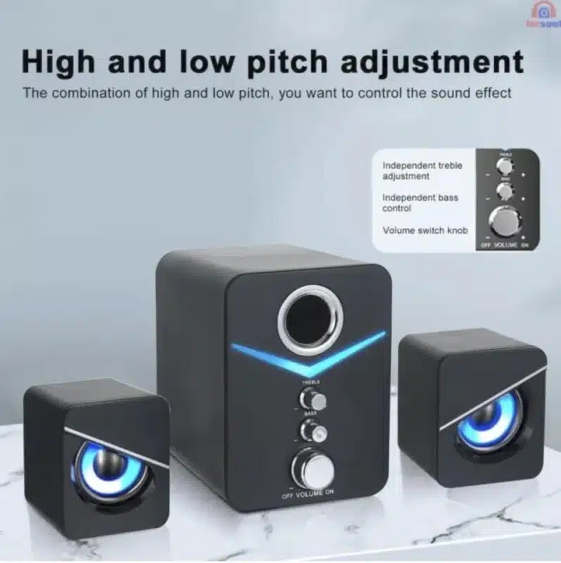 KISONLI U3100 Surround Bass Mini Speaker Stereo Multimedia Computer Portabel