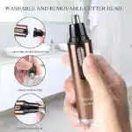 Kemei KM-6629 Rechargeable Hair and Nose Trimmer