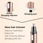 Kemei KM-6629 Rechargeable Hair and Nose Trimmer - Image 2