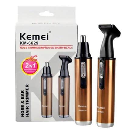 Kemei-KM-6629-Rechargeable-Hair-and-Nose-Trimmer