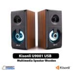 Kisonli U9001 USB Multimedia Speaker Wooden