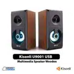 Kisonli U9001 USB Multimedia Speaker Wooden