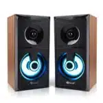 Kisonli U9001 USB Multimedia Speaker Wooden - Image 3