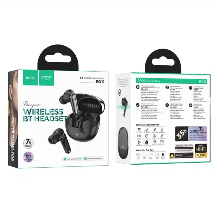 Hoco EQ11 Pacifico True Wireless Bluetooth Earbuds