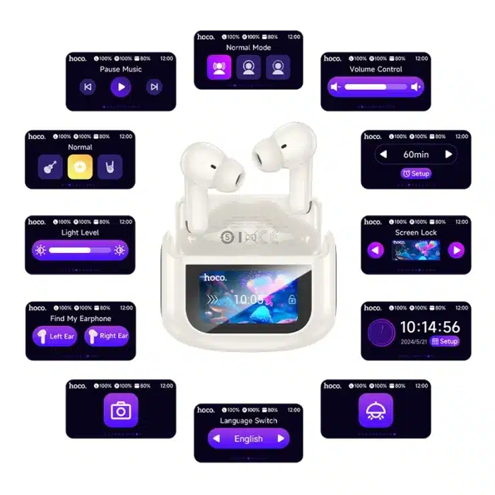 Hoco EQ21 Sandy ANC+ENC True Wireless Bluetooth Earbuds