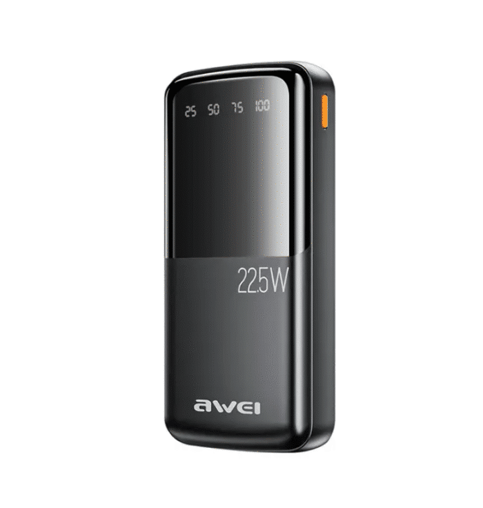 Awei P13K 20000mAh Super Fast Charge 22.5W PD+QC Digital Display Slim Powerbank
