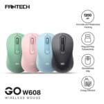 FANTECH GO W608 Wireless Mouse With 2.4GHz Wireless Connection Symmetrical Grip Adjustable DPI 1600 For Gaming Gammer Office Home AA Battery Included