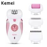 Kemei KM-2530 Rechargeable Epilator & Shaver 4-in-1 Beauty Device for Women
