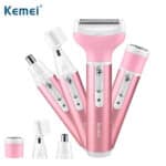 Kemei KM-6637 4-in-1 Multifunctional Rechargeable Trimmer Set for Women 2