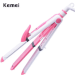 Kemei KM-1213 - 3 in 1 Professional Hair Straightener Wave Curler