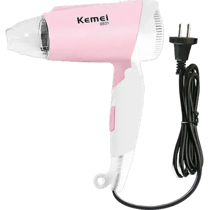 Kemei KM6831 Cool And Hot Foldable Electric Hair Dryer For Women