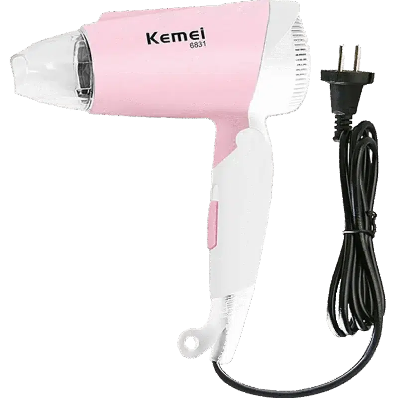 Kemei KM6831 Cool And Hot Foldable Electric Hair Dryer For Women